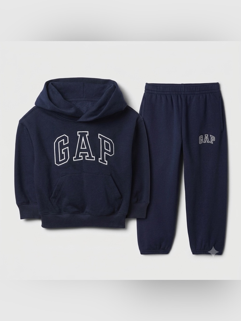 Baby GAP Toddler Boy Navy Blue Logo Hoodie & Joggers Sweatsuit Set 3T